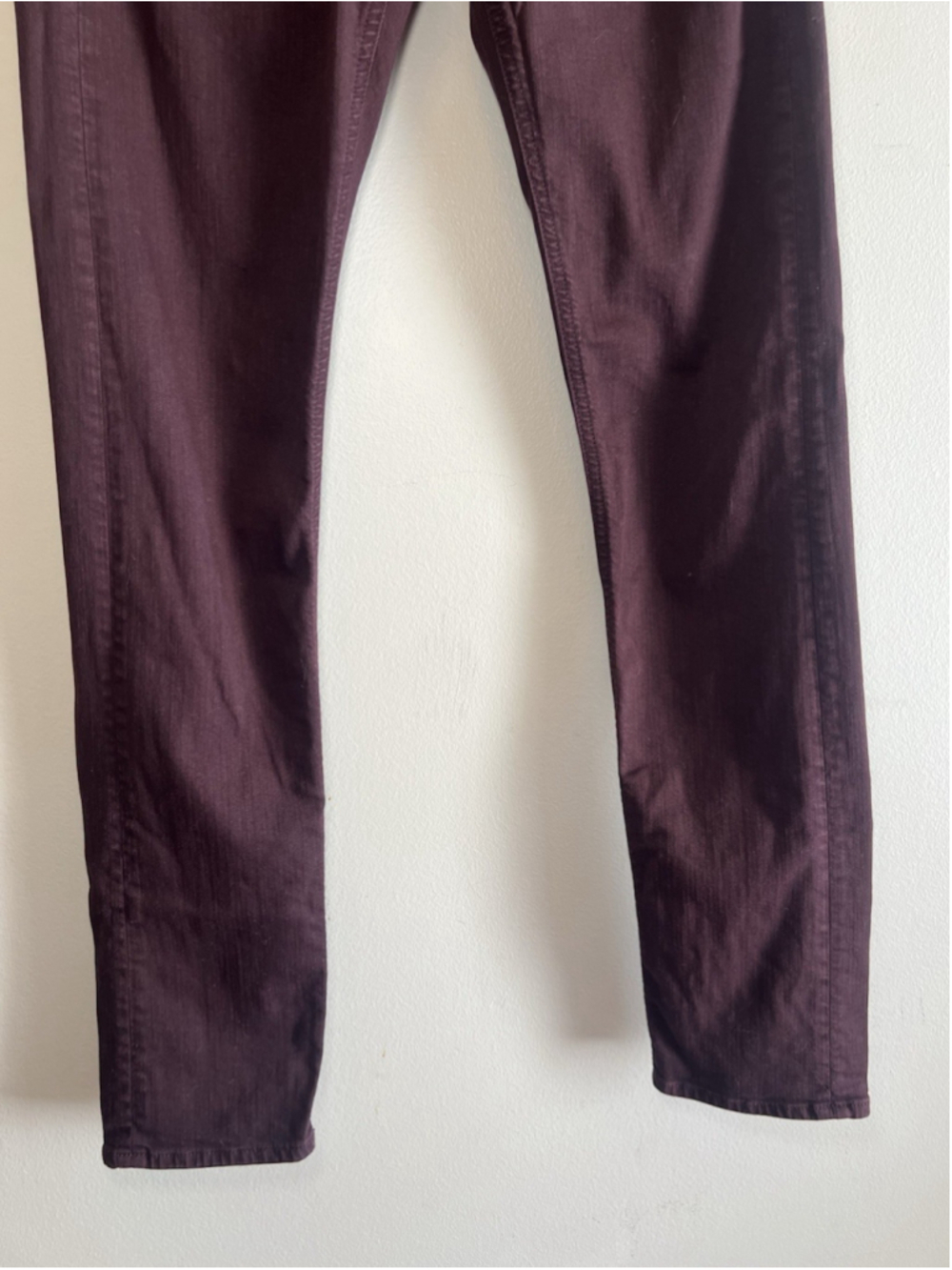 RAG & BONE Jeans Burgundy Slim Fit Boyfriend Stretch Modern Women’s Size 26 - Picture 4 of 15